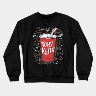 Toby Keith's iconic red Solo cup Crewneck Sweatshirt